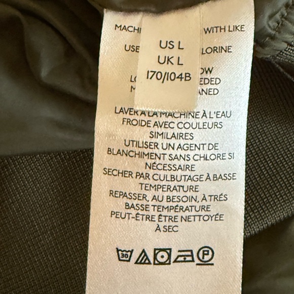 Free People We The Free Here Right Now Green Bomber Jacket, size Large - Picture 9 of 13